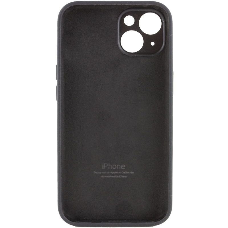 Чохол Silicone Case Full Camera Protective (AA) Apple iPhone 15 (6.1") (Чорний / Black)