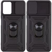 Ударопрочный чехол Camshield Serge Ring for Magnet для Xiaomi Redmi 10 (Черный) фото 1