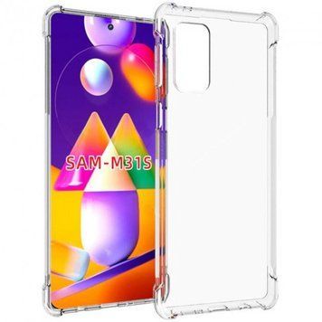 Чохол прозорий з посиленими кутами для Samsung Galaxy M31S