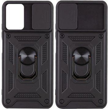 Ударопрочный чехол Camshield Serge Ring for Magnet для Xiaomi Redmi 10 (Черный)
