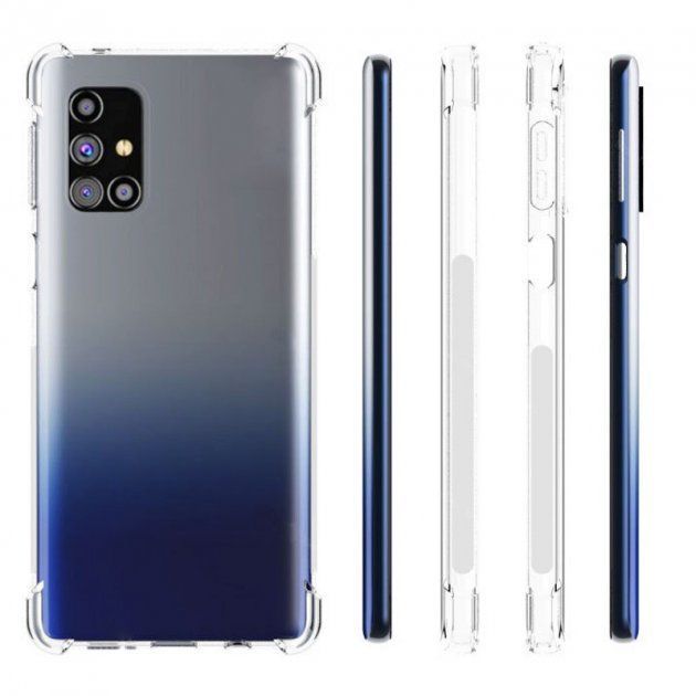 Чохол прозорий з посиленими кутами для Samsung Galaxy M31S